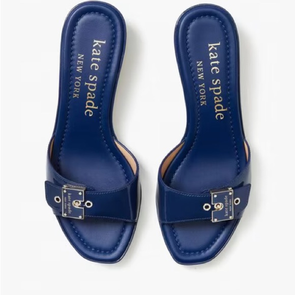 kate spade Blue Women's Slide Sandals